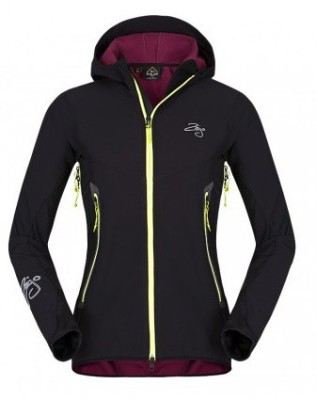 Jacheta Softshell Zajo Sphere Negru-Galben foto