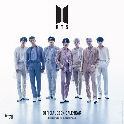Bts 2024 12 X 24 Inch Monthly Square Wall Calendar foto