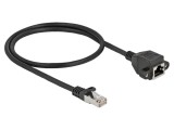 Prelungitor Ethernet S/FTP Cat 6a 0,5m - RJ45 soclu și mufă