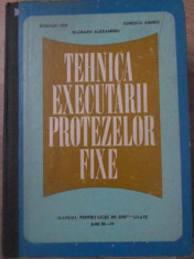 TEHNICA EXECUTARII PROTEZELOR FIXE MANUAL PENTRU LICEE DE SPECIALITATE - RINDASU foto