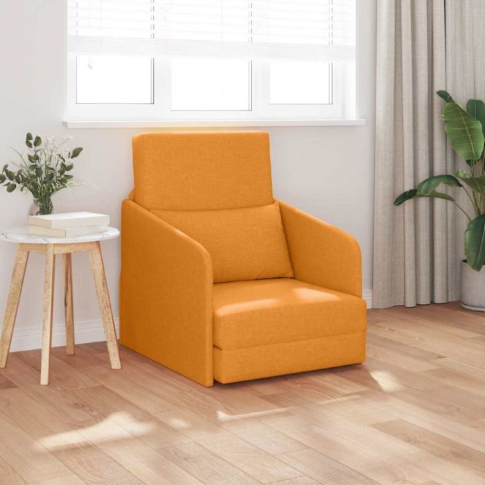 vidaXL Pat canapea Galben &Icirc;ntunecat 65 x 80 x 83 cm țesătură 4106645