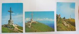 Carte Postala veche Lot x 3 bucati - MONUMENTUL EROILOR din Busteni, Circulata, Sinaia, Printata