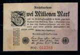 Germania 1923 - 2 Millionen Mark, circulata