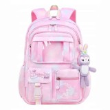 Cumpara ieftin Rucsac Mercaton din Material Oxford cu Jucarie de Plus, 35 L, Bretele Captusite, 44x32x17 cm, Roz