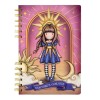 Agenda Gorjuss Ray of Light, 192 pagini dictando, 16 x 21 cm, coperta dura, spirala, roz