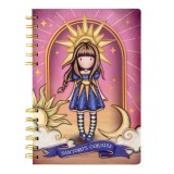 Agenda Gorjuss Ray of Light, 192 pagini, dictando, 16x21 cm, spirala, roz, hartie