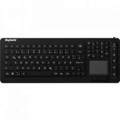 Tastatura IcyBox KeySonic,touchpad, USB, Neagra foto