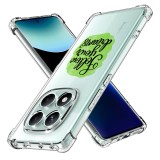 Husa antisoc pentru xiaomi redmi note 14 pro 4g / poco f7, airbag pro, clear, follow your dreams