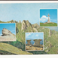 Carte Postala veche - Muntii Bucegi , Circulata 1976