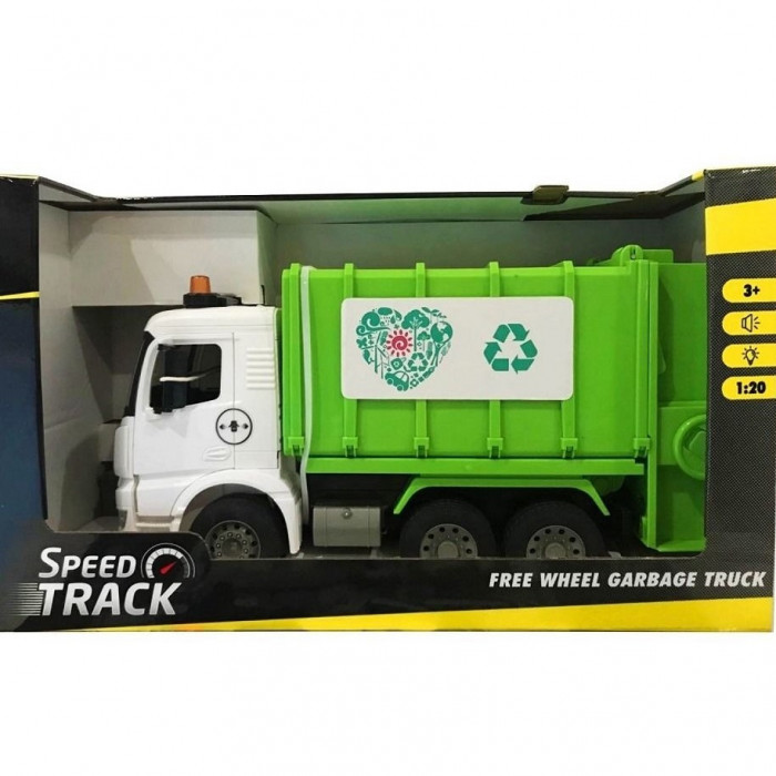 Camion De Gunoi 1:20 Plastic Verde 33529748