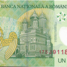 Romania (80) - 1 Leu 2005/2017, polimer, UNC