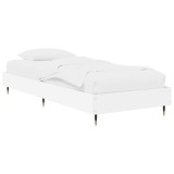 vidaXL Cadru de pat Alb 80 x 200 cm Lemn prelucrat 8009043