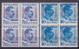 Romania 1936 LP 117 Mica Intelegere, Bloc 4 Timbre, MNH, Serie Completa