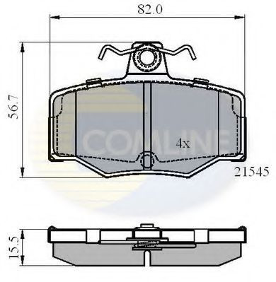 Set placute frana,frana disc NISSAN ALMERA TINO (V10) (1998 - 2006) COMLINE CBP0878 foto