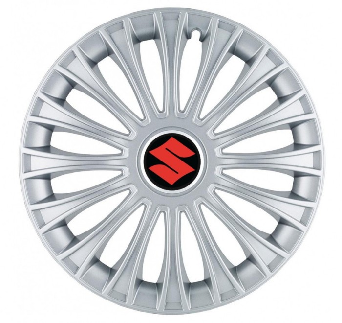 Set 4 Capace Roti, potrivite jantelor de R14, pentru Suzuki, model dino cromat