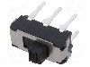 Intrerupator glisant, 2 pozitii, SPDT, ON-ON, E-SWITCH - EG1271