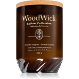 Woodwick Renew Lavender &amp; Cypress lum&acirc;nare parfumată 368 g