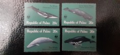 Palau-Fauna,fauna marina,casaloti,balene-serie completa ,nestampilate MNH (C1)