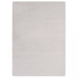 Cumpara ieftin Covor, gri, 140 x 200 cm, blană ecologică de iepure
