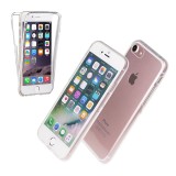 Husa 360 iPhone 6/6S Transparenta Silicon, Anti-soc, Anti-zgarieturi, Protectie Completa