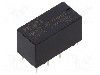 Releu electromagnetic, DPDT, 9V DC, 2A, seria RSM822, RELPOL - RSM822-6112-85-S009