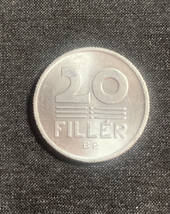 Moneda 20 filler 1981 Ungaria