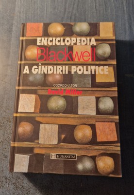 Enciclopedia Blackwell a gandirii politice David Miller foto