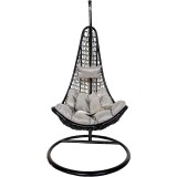 Balansoar Heinner Elda, ratan sintetic, gri, 80x102x124/195cm