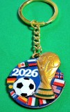 Breloc metalic fotbal -FIFA Campionatul Mondial de Fotbal 2026 SUA-MEXIC-CANADA - produs nou