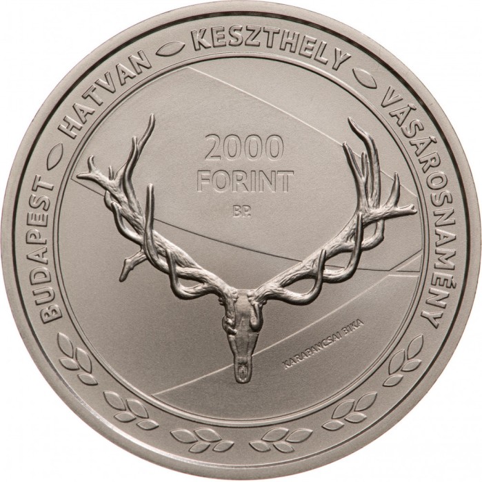 Ungaria 2000 Forint 2021 Expozitia Mondiala de Vanatoare si Natura BU