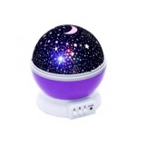 Lampa de Veghe FOXMAG24&reg; cu Proiector Rotativ cu Stele si Luna, cu functie de Rotatie la 360 grade