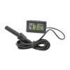 Termometru Higrometru Digital LCD Iso Trade, -50&deg;C - +70&deg;C, Umiditate 10%-99%, Mini 4.8x2.8x1.5cm, Negru, Sonda Externa
