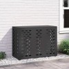VidaXL Husă pentru aer condiționat Negru 110 x 50 x 80 cm Oțel 865904