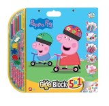 Mega Bloc de desen cu accesorii incluse, Peppa Pig