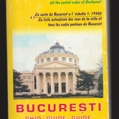 C9890 - BUCURESTI, GHID CU HARTA ORASULUI, LISTA STRAZILOR, CODURI POSTALE, 2004