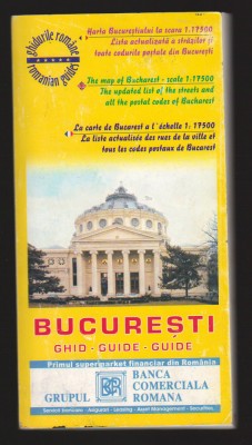 C9890 - BUCURESTI, GHID CU HARTA ORASULUI, LISTA STRAZILOR, CODURI POSTALE, 2004 foto