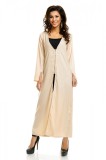 Cumpara ieftin B524-15 Cardigan lung cu fermoar in fata