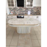 MASA LUXURY ALB CU AURIU