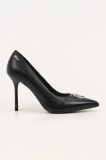 Karl Lagerfeld stilettos de piele SARABANDE culoarea negru, KL30917A