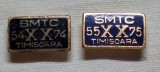 SMTC statiunea de masini si Tractoare complex Timisoara, Lot x 2 variante de culoare - insigna din anii 1970 ( RSR)