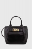 Dkny poseta de piele culoarea negru