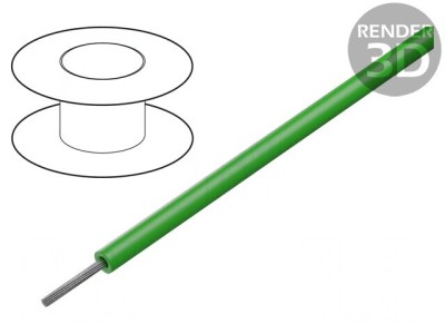 Cablu HookUp Wire 32AWG PVC Verde 30,5m foto