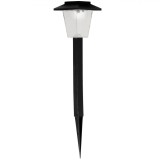Lampa Solară, Stick Lantern, Lungime Pol 30cm, Negru, Plastic, Oem