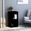Gossi biblioteca, negru, 40x30x76,5 cm, lemn prelucrat