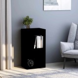 VidaXL Bibliotecă, negru, 40x30x76,5 cm, lemn prelucrat 800928