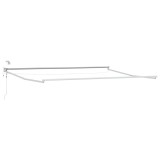 vidaXL Cadru copertină retractabil electric Alb 4 &times; 3 m Aluminiu 42024215