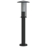 Cumpara ieftin Lampa exterioara de podea, negru, 60 cm, otel inoxidabil