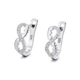 Cumpara ieftin Cercei argint 925, JW1257, model infinit, placati cu rodiu
