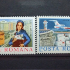 Romania 1977 - POSTA AERIANA (uzuale), serie nestampilata, SA22