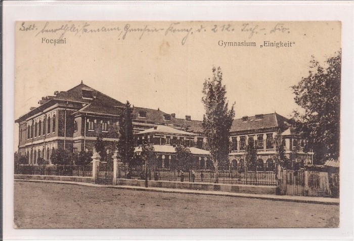 Carte postala circulata in anul 1917 Focsani